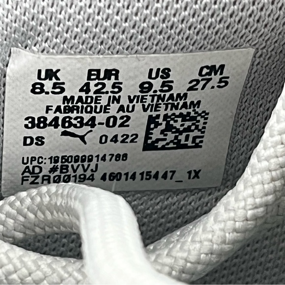 Puma Men's Gray Sneakers Size 9.5 - Picture 6 of 6